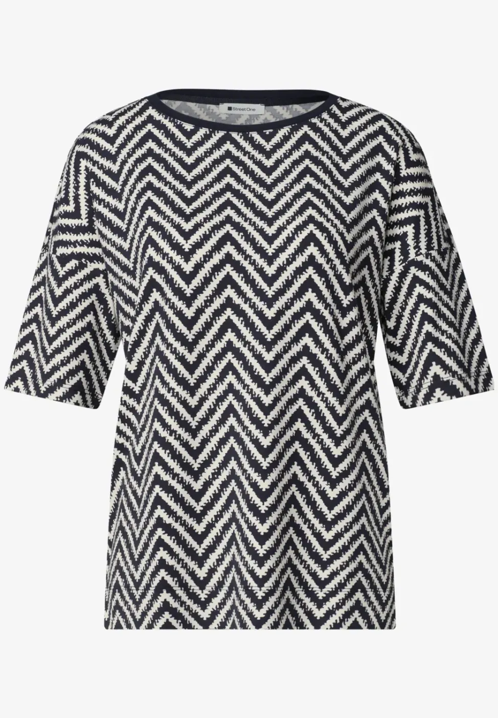 T-Shirt mit Rundhals und All-over-Print