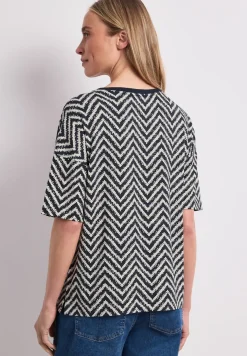 T-Shirt mit Rundhals und All-over-Print