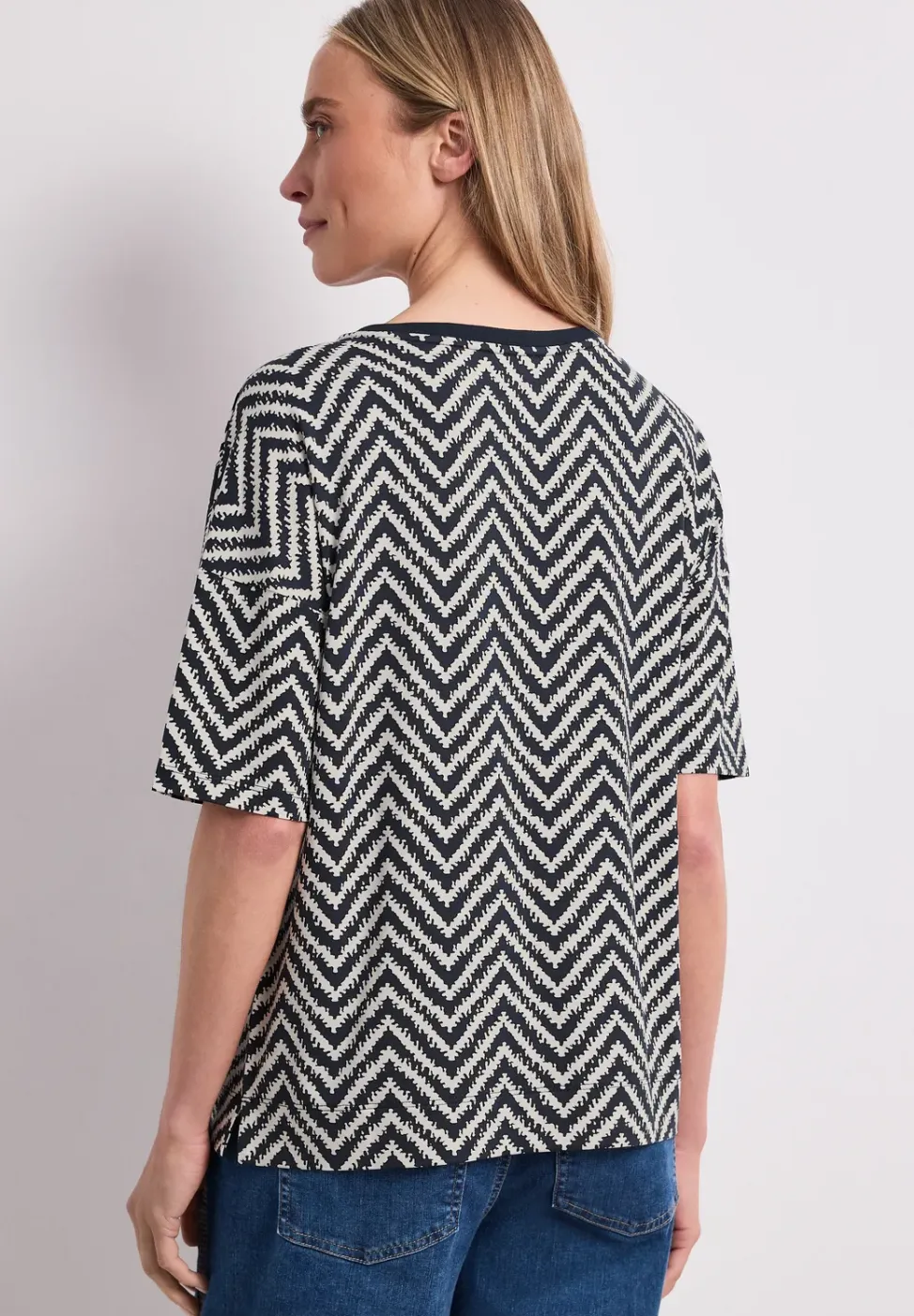 T-Shirt mit Rundhals und All-over-Print