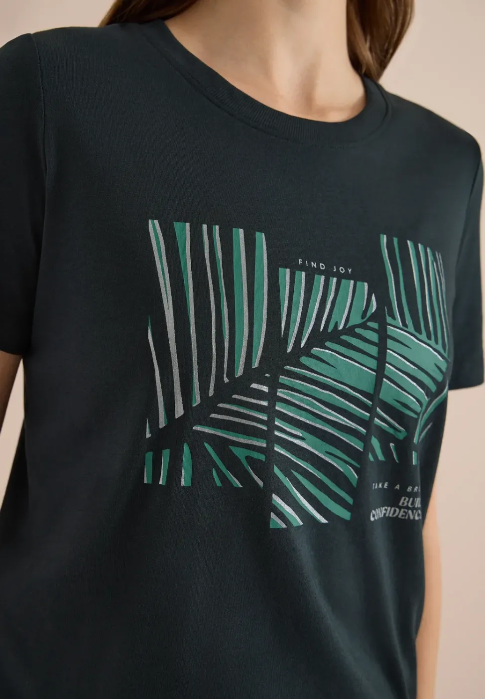 T-Shirt mit Rundhals und Artwork