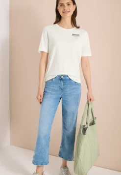 T-Shirt mit Rundhals und Backprint