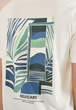 T-Shirt mit Rundhals und Backprint