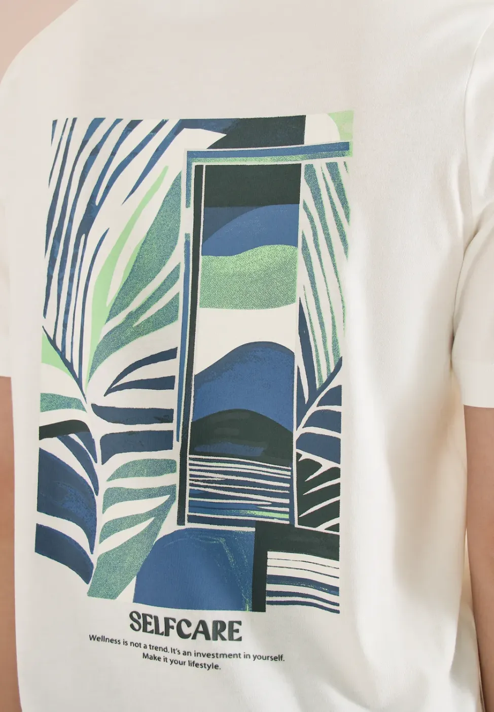 T-Shirt mit Rundhals und Backprint
