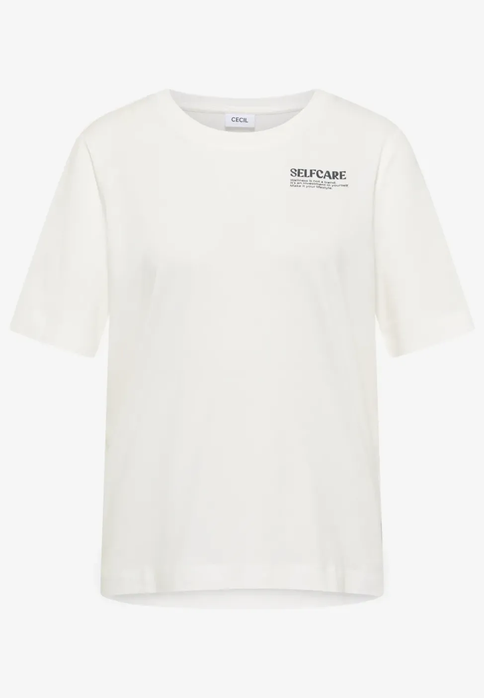 T-Shirt mit Rundhals und Backprint
