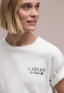 T-Shirt mit Rundhals und Backprint