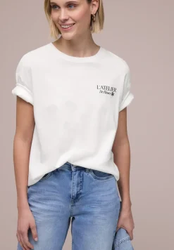 T-Shirt mit Rundhals und Backprint