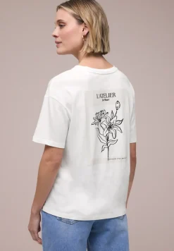 T-Shirt mit Rundhals und Backprint