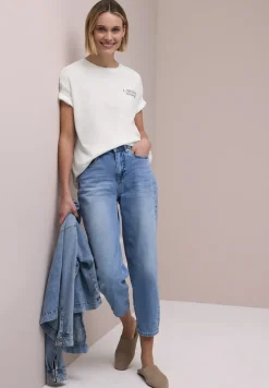 T-Shirt mit Rundhals und Backprint