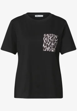 T-Shirt mit Rundhals und Brusttasche