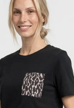 T-Shirt mit Rundhals und Brusttasche