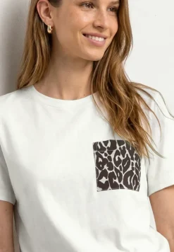 T-Shirt mit Rundhals und Brusttasche