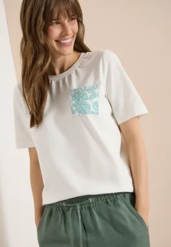 T-Shirt mit Rundhals und Brusttasche