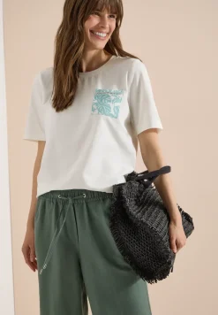 T-Shirt mit Rundhals und Brusttasche