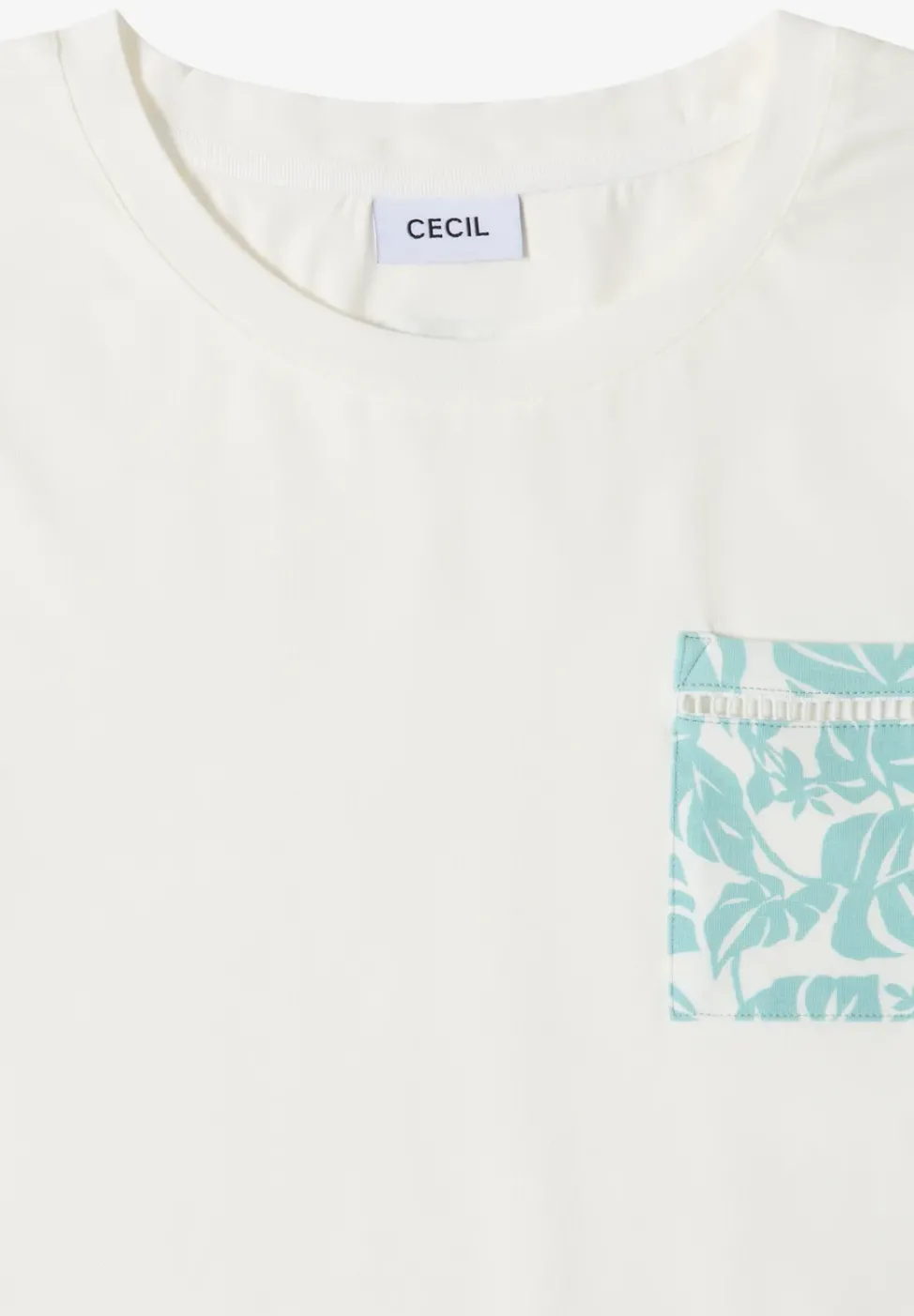 T-Shirt mit Rundhals und Brusttasche