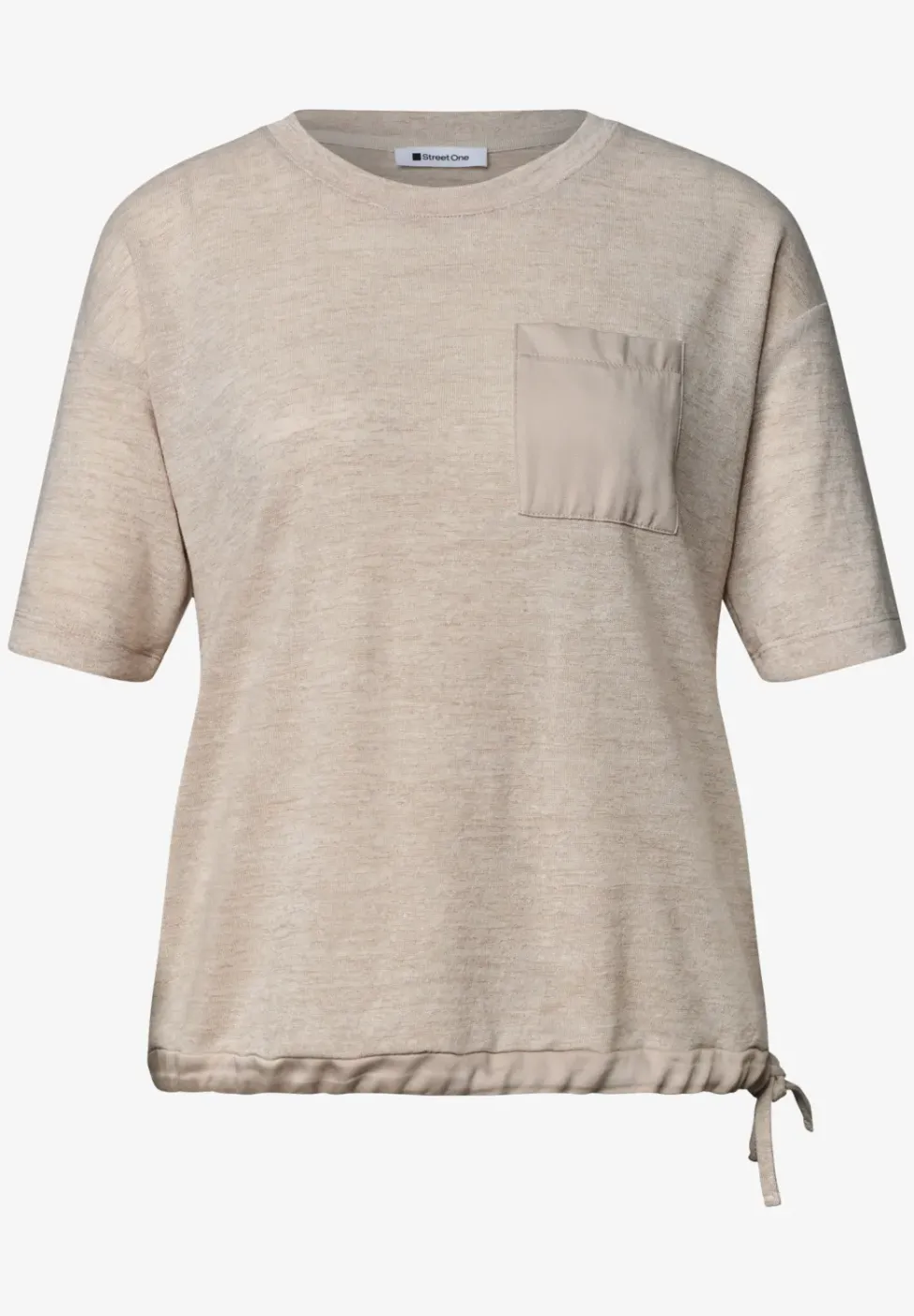 T-Shirt mit Rundhals und Brusttasche