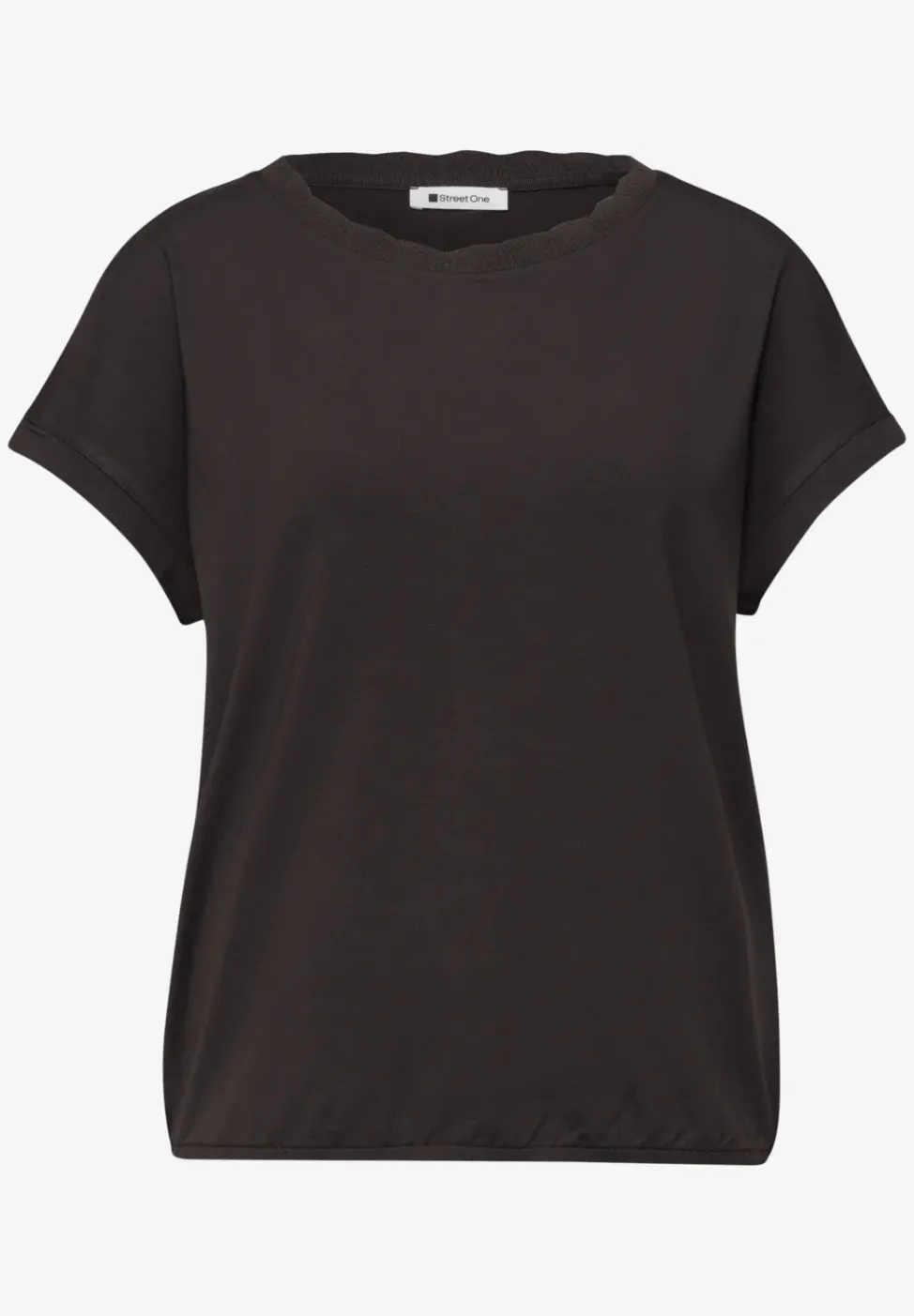 T-Shirt mit Rundhals und Deko-Tape