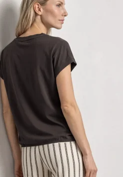 T-Shirt mit Rundhals und Deko-Tape