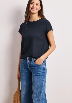 T-Shirt mit Rundhals und Deko-Tape