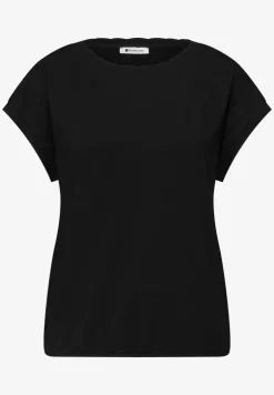 T-Shirt mit Rundhals und Deko-Tape