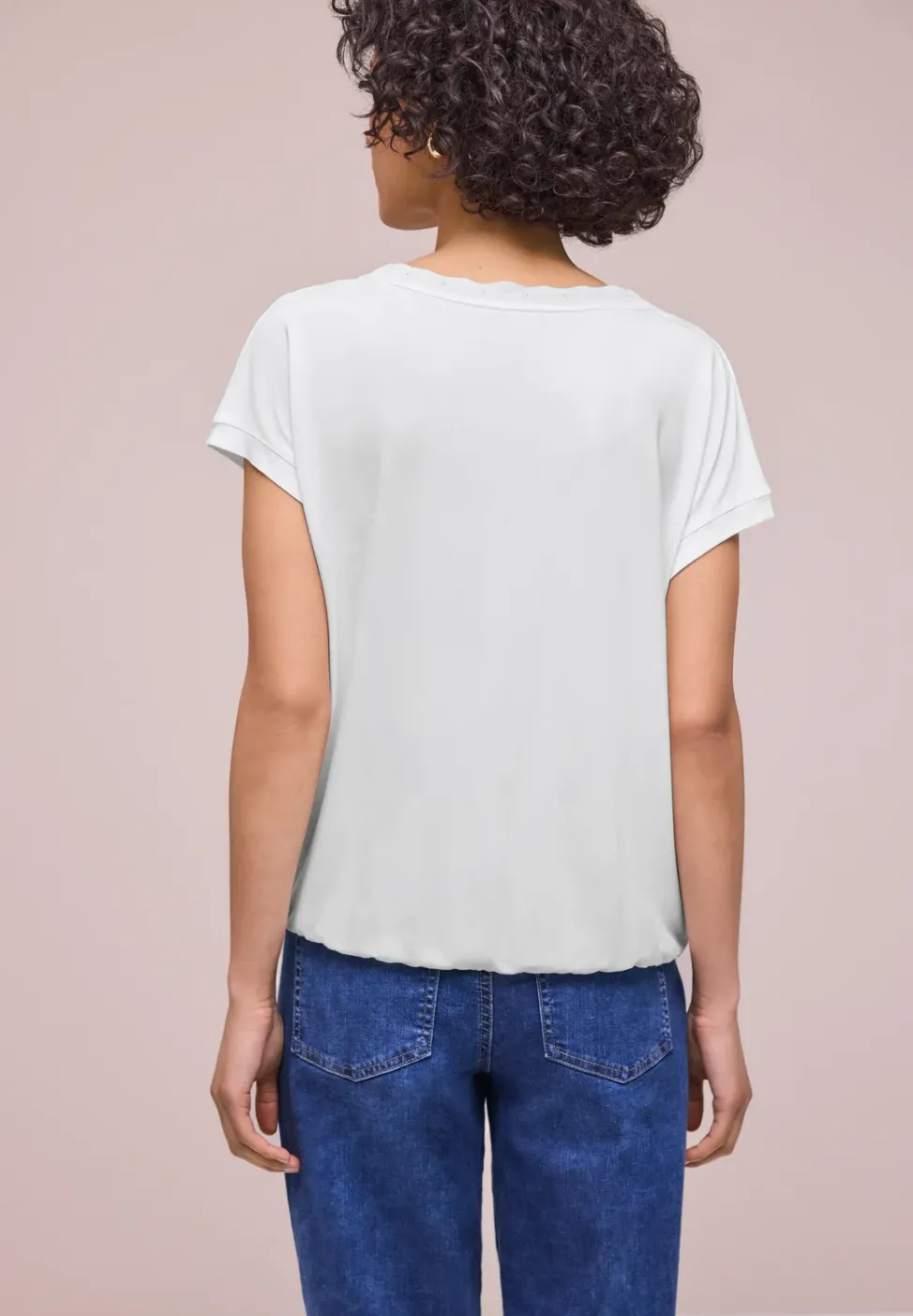 T-Shirt mit Rundhals und Deko-Tape