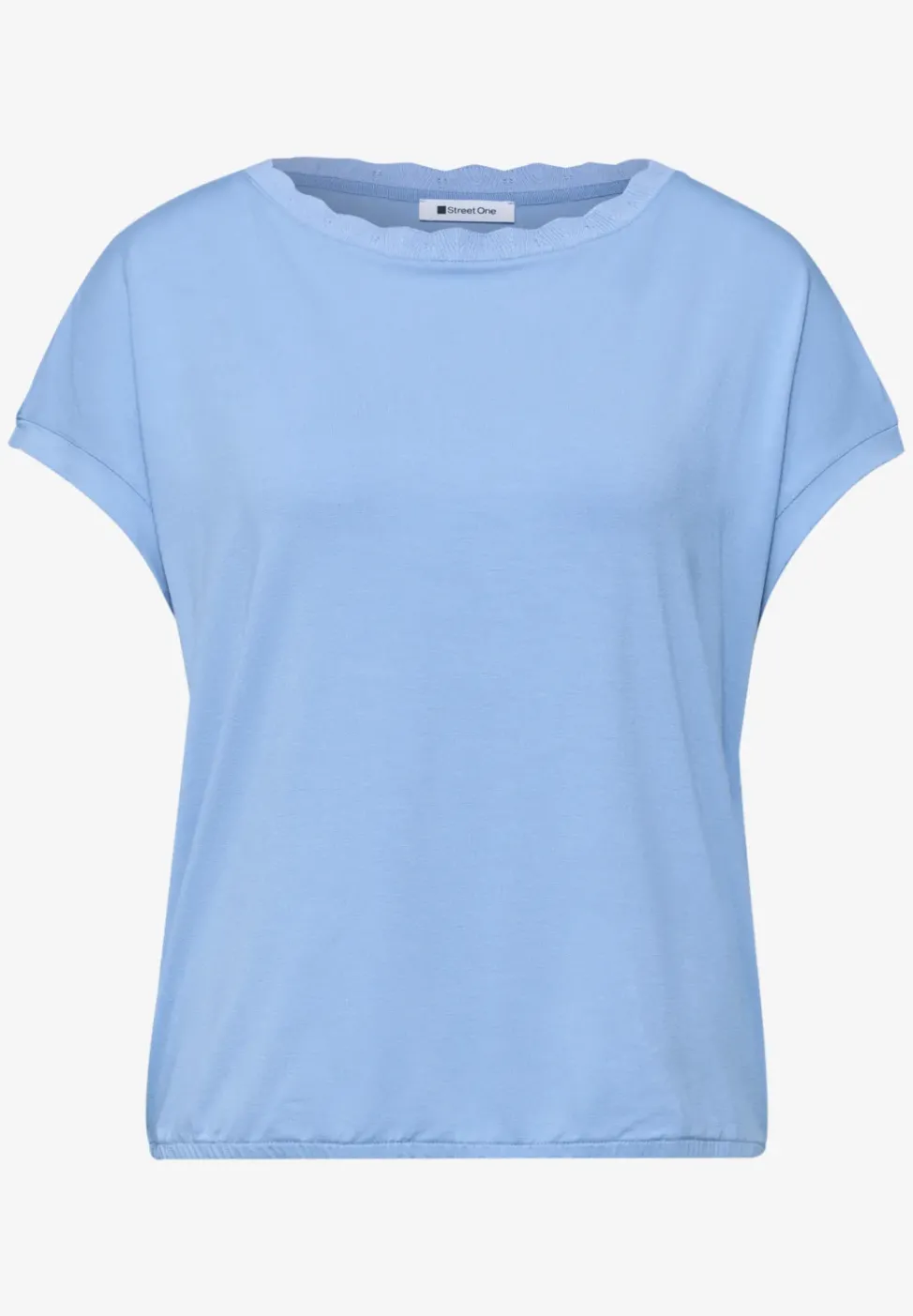 T-Shirt mit Rundhals und Deko-Tape