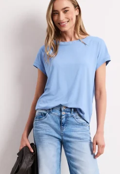 T-Shirt mit Rundhals und Deko-Tape