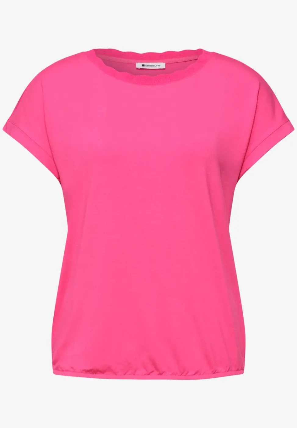T-Shirt mit Rundhals und Deko-Tape