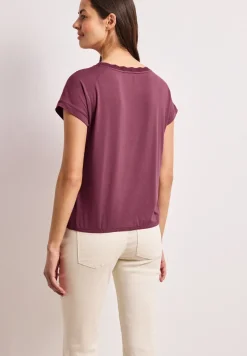 T-Shirt mit Rundhals und Deko-Tape