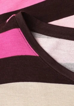T-Shirt mit Rundhals und Elastiksaum