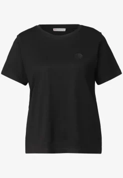 T-Shirt mit Rundhals und Embroidery Detail