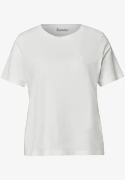T-Shirt mit Rundhals und Embroidery Detail