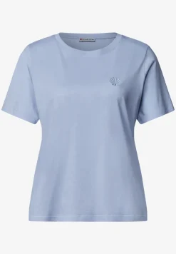 T-Shirt mit Rundhals und Embroidery Detail