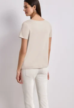 T-Shirt mit Rundhals und Folienprint