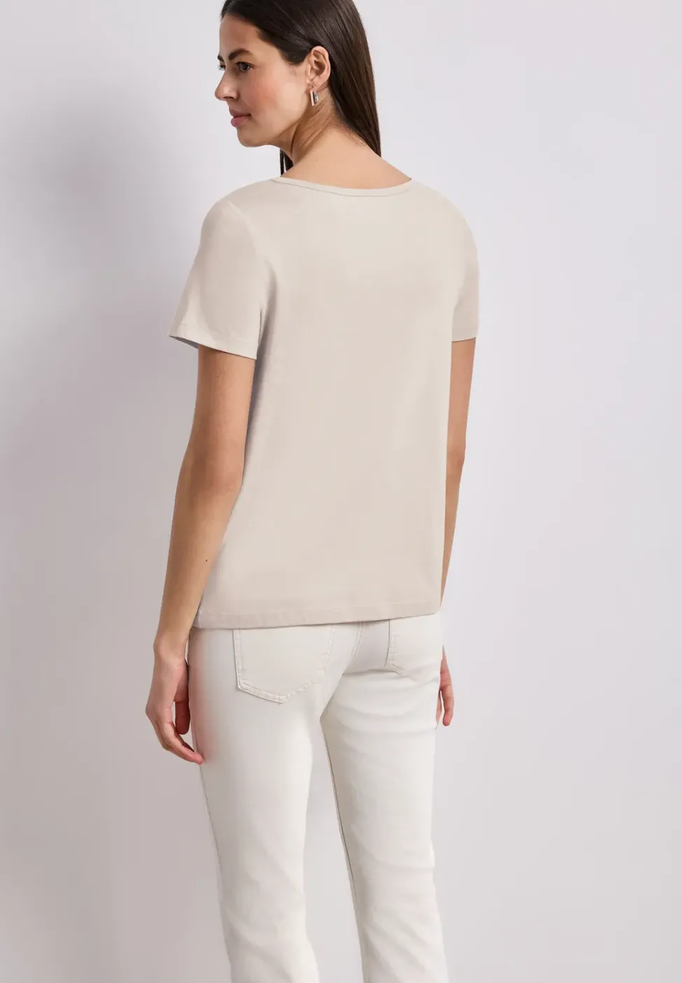T-Shirt mit Rundhals und Folienprint