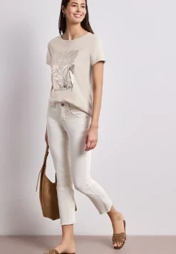 T-Shirt mit Rundhals und Folienprint