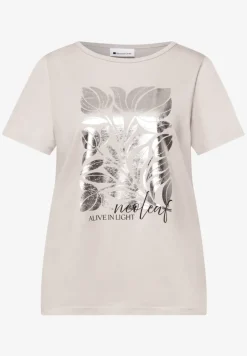 T-Shirt mit Rundhals und Folienprint