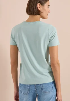 T-Shirt mit Rundhals und Folienprint