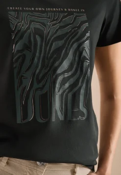 T-Shirt mit Rundhals und Folienprint