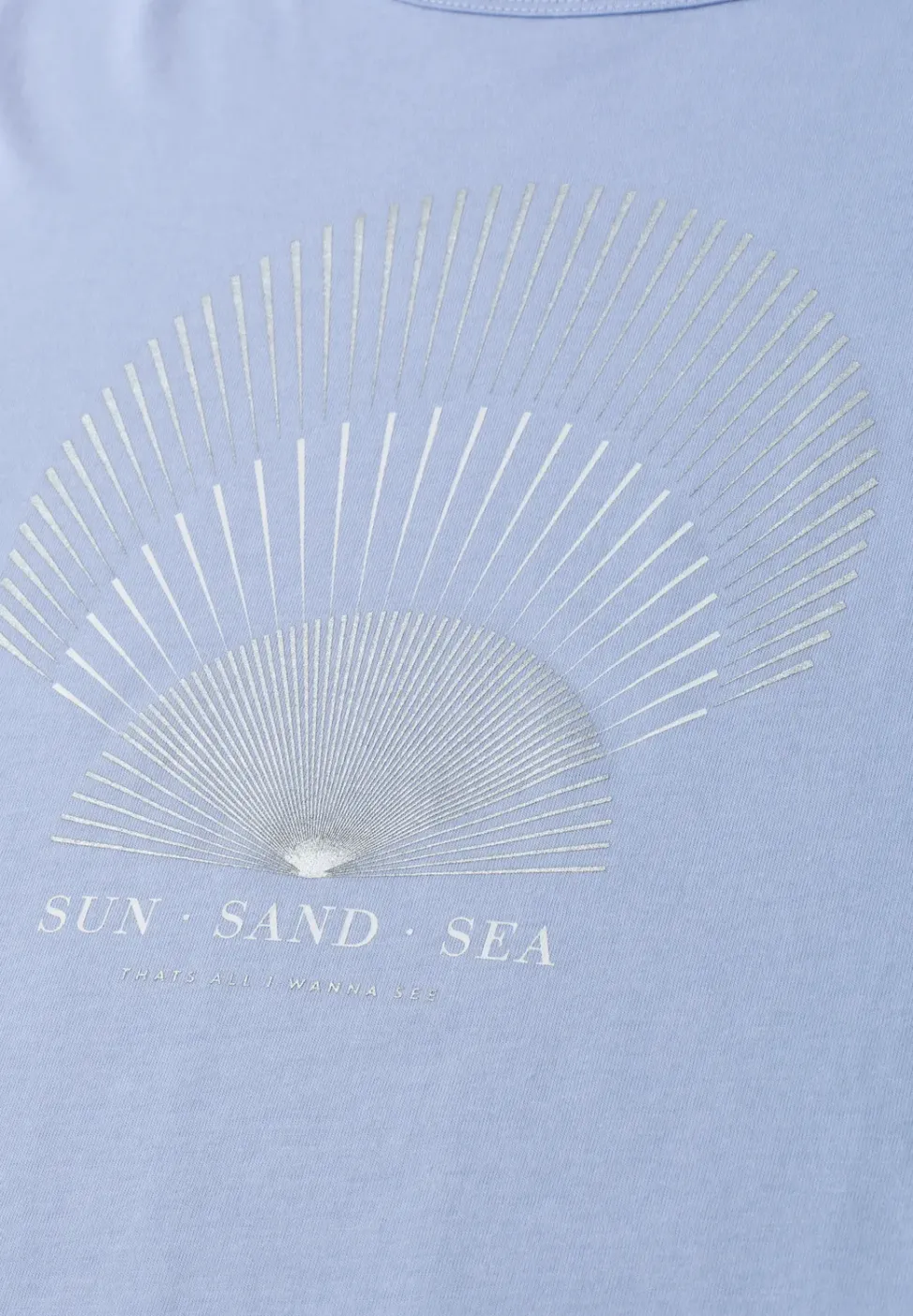 T-Shirt mit Rundhals und Foliendetails