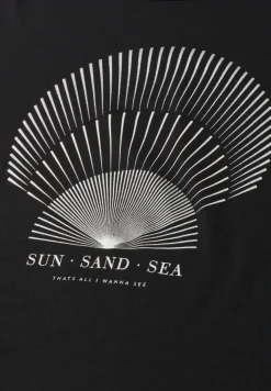 T-Shirt mit Rundhals und Foliendetails