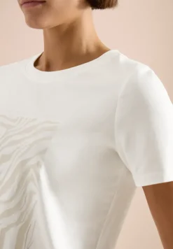T-Shirt mit Rundhals und Folienprint