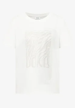 T-Shirt mit Rundhals und Folienprint