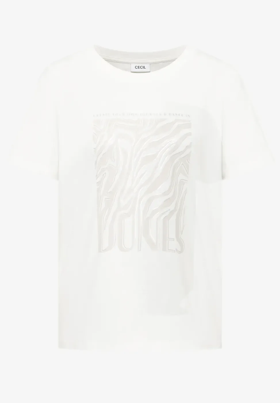 T-Shirt mit Rundhals und Folienprint