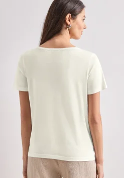 T-Shirt mit Rundhals und Foliendetails