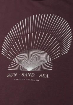 T-Shirt mit Rundhals und Foliendetails
