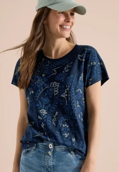 T-Shirt mit Rundhals und Frontprint