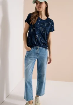 T-Shirt mit Rundhals und Frontprint