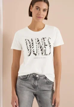 T-Shirt mit Rundhals und Frontprint