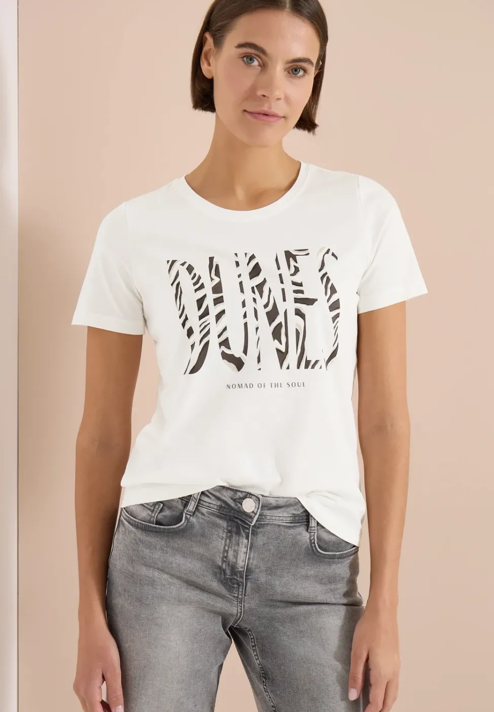 T-Shirt mit Rundhals und Frontprint