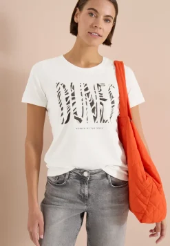 T-Shirt mit Rundhals und Frontprint